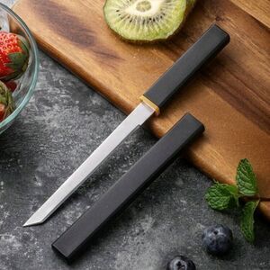 SHEIN Black and Silver Kitchen Knife